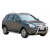 Bull Barra Frontal para Opel Antara 2007-2011 Plata Brillante Acero